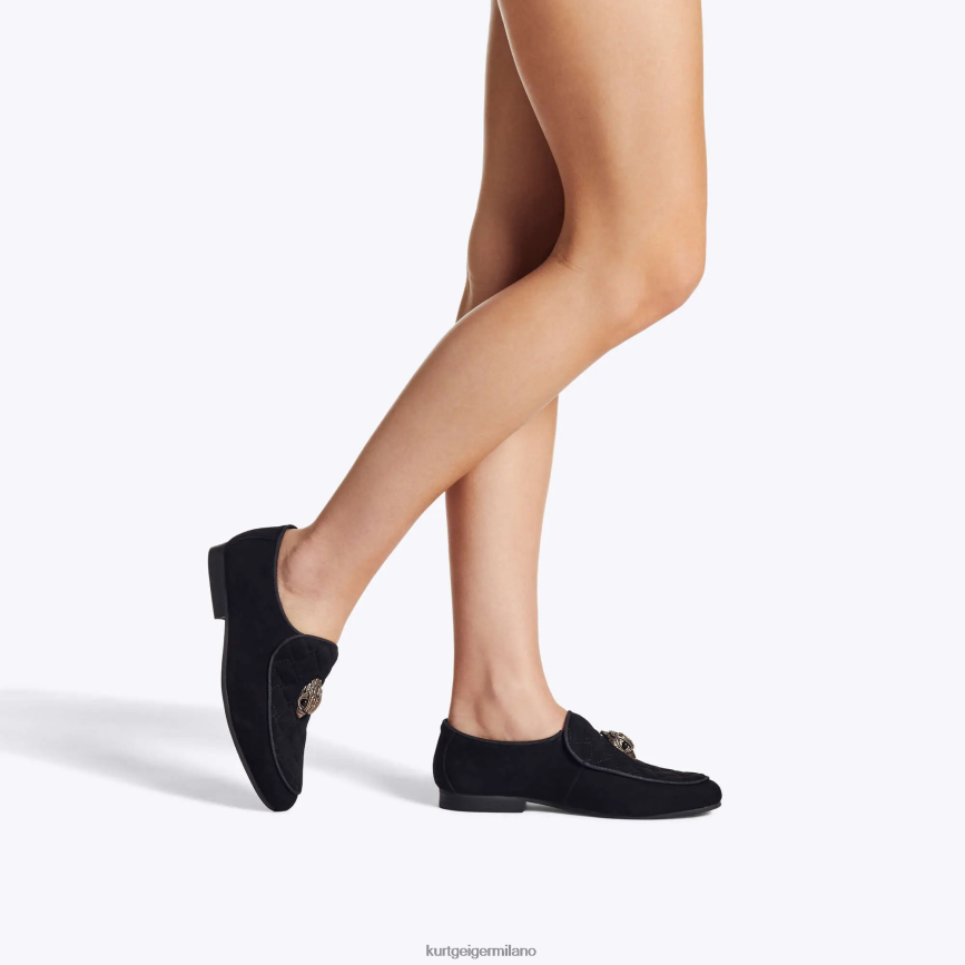 esso Kurt Geiger donne Mocassino London Holly Eagle nero 8024FF357 | calzature