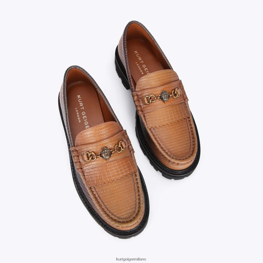 esso Kurt Geiger donne Mocassino grosso London Carnaby marrone medio 8024FF394 | calzature