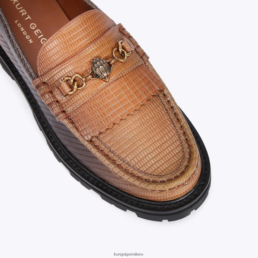 esso Kurt Geiger donne Mocassino grosso London Carnaby marrone medio 8024FF394 | calzature