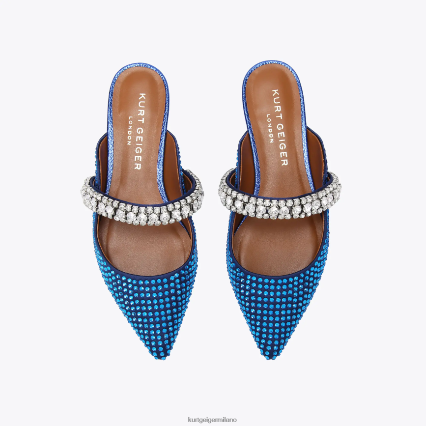esso Kurt Geiger donne cristalli principeschi di Londra blu scuro 8024FF684 | calzature