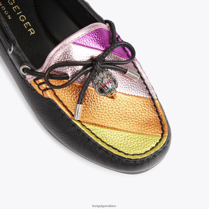 esso Kurt Geiger donne mocassino con aquila londinese altro nero 8024FF227 | calzature