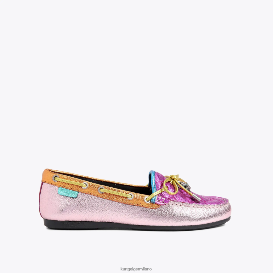 esso Kurt Geiger donne mocassino con aquila londinese combinazione rosa 8024FF218 | calzature