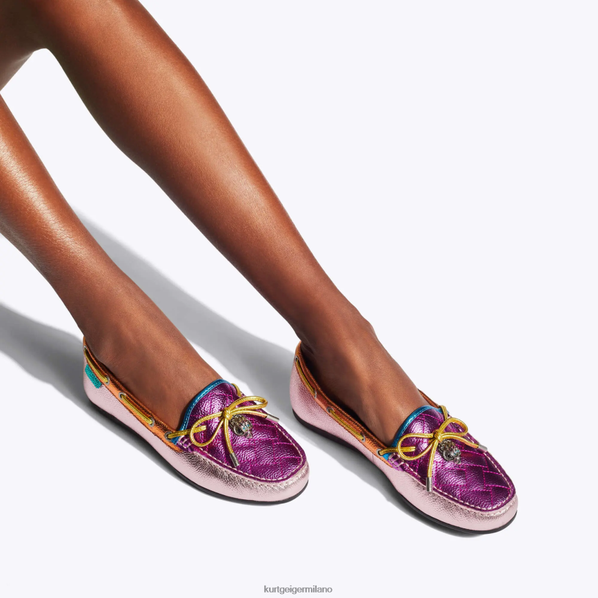 esso Kurt Geiger donne mocassino con aquila londinese combinazione rosa 8024FF218 | calzature