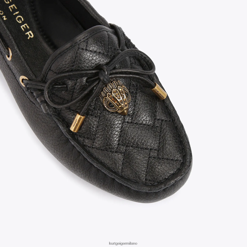 esso Kurt Geiger donne mocassino con aquila londinese nero 8024FF355 | calzature