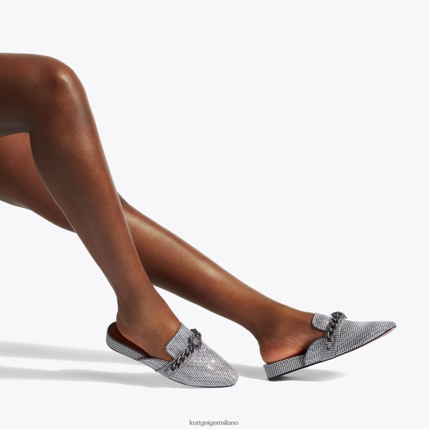 esso Kurt Geiger donne mulo chelsea di londra argento 8024FF362 | calzature