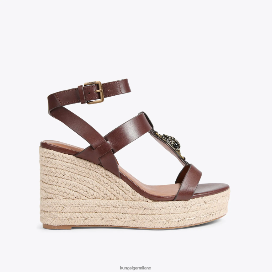 esso Kurt Geiger donne Espadrillas London Hampton T Bar marrone 8024FF426 | calzature