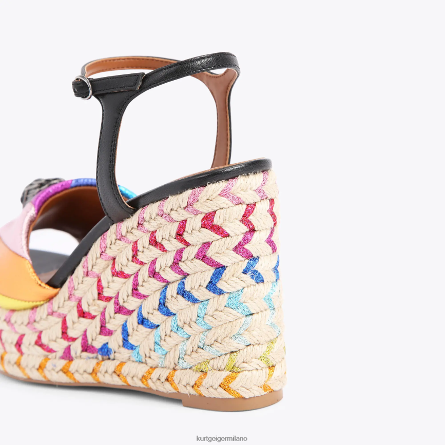 esso Kurt Geiger donne Espadrillas London Kensington 105 combinazione nera 8024FF220 | calzature