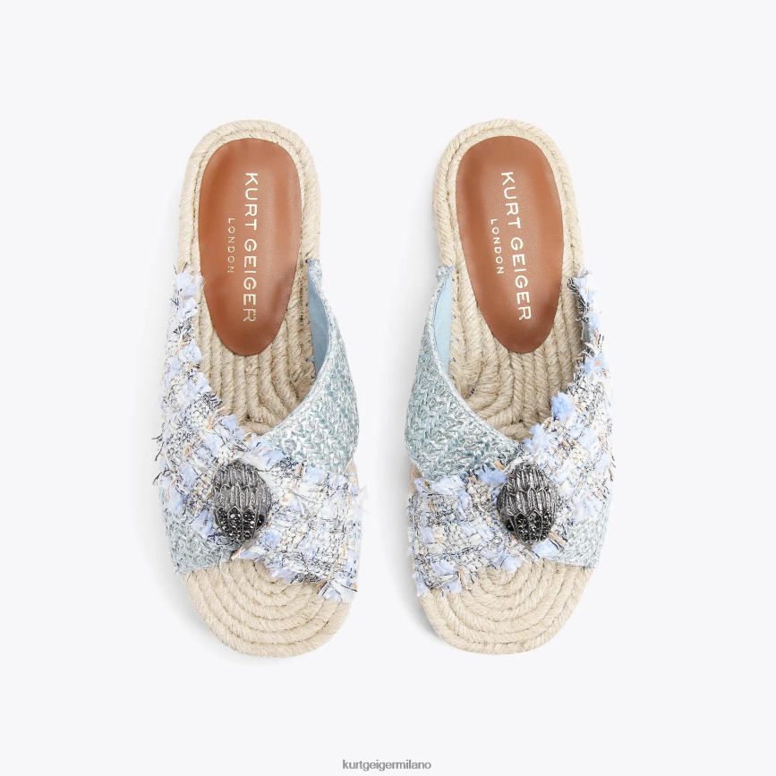 esso Kurt Geiger donne Espadrillas London Kensington blu pallido 8024FF444 | calzature