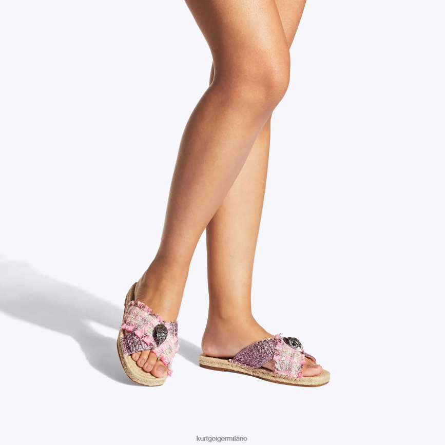 esso Kurt Geiger donne Espadrillas London Kensington combinazione rosa 8024FF443 | calzature
