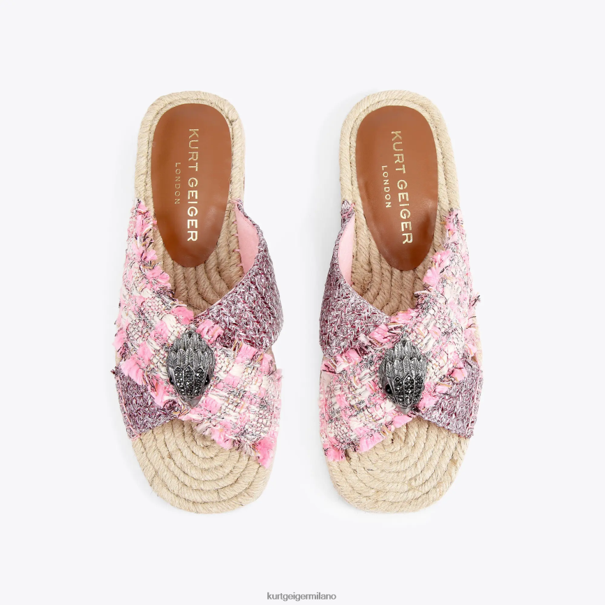 esso Kurt Geiger donne Espadrillas London Kensington combinazione rosa 8024FF443 | calzature