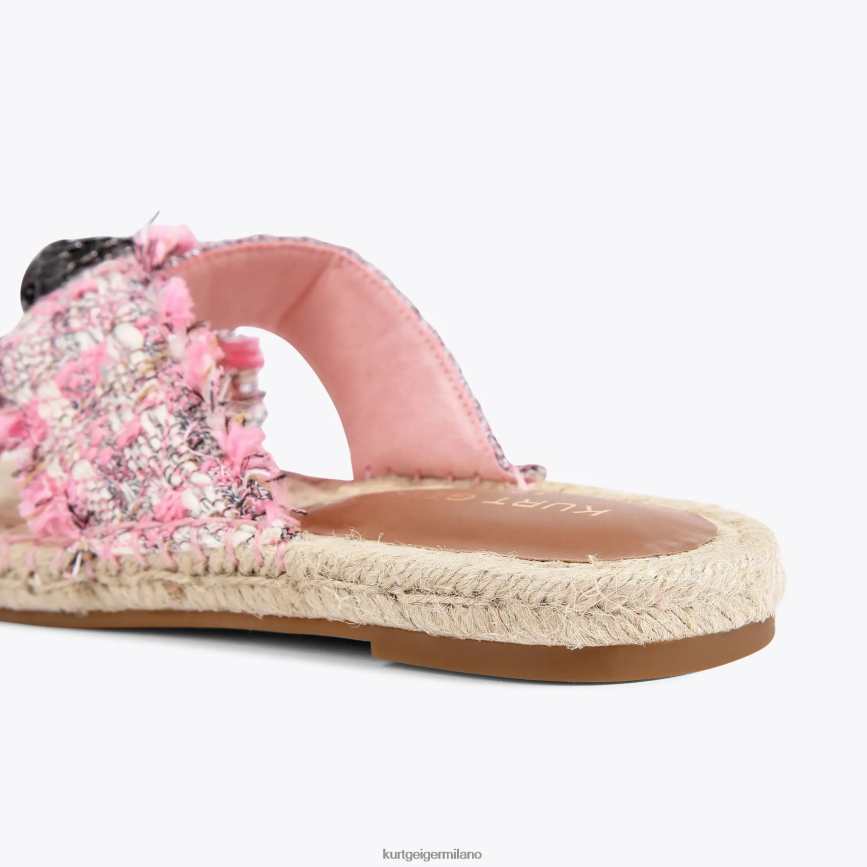 esso Kurt Geiger donne Espadrillas London Kensington combinazione rosa 8024FF443 | calzature