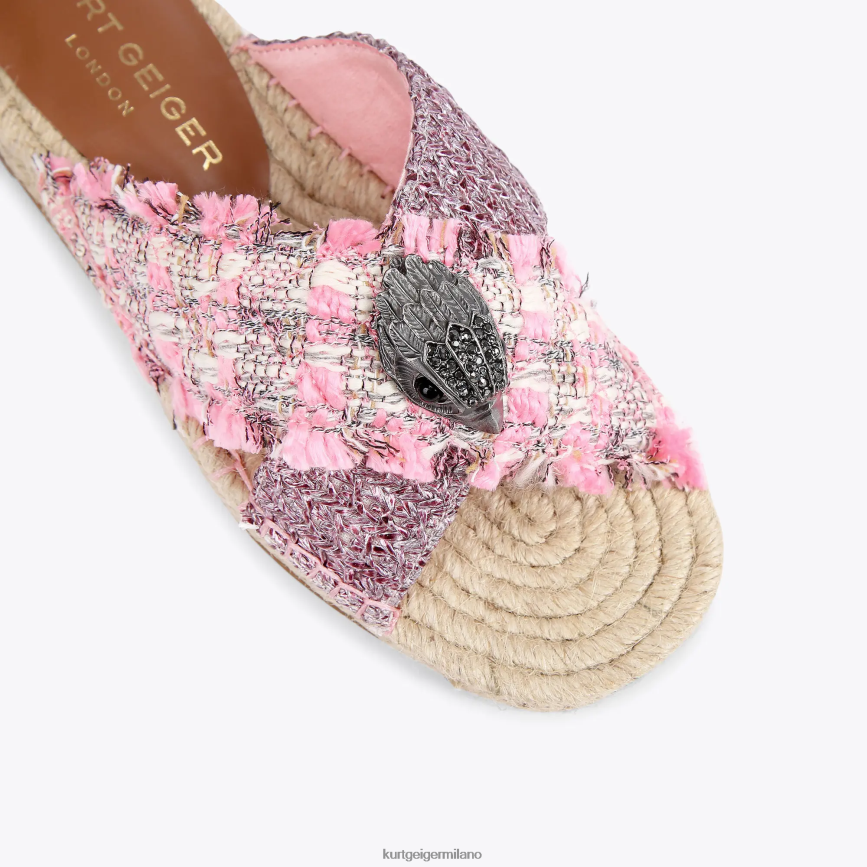 esso Kurt Geiger donne Espadrillas London Kensington combinazione rosa 8024FF443 | calzature