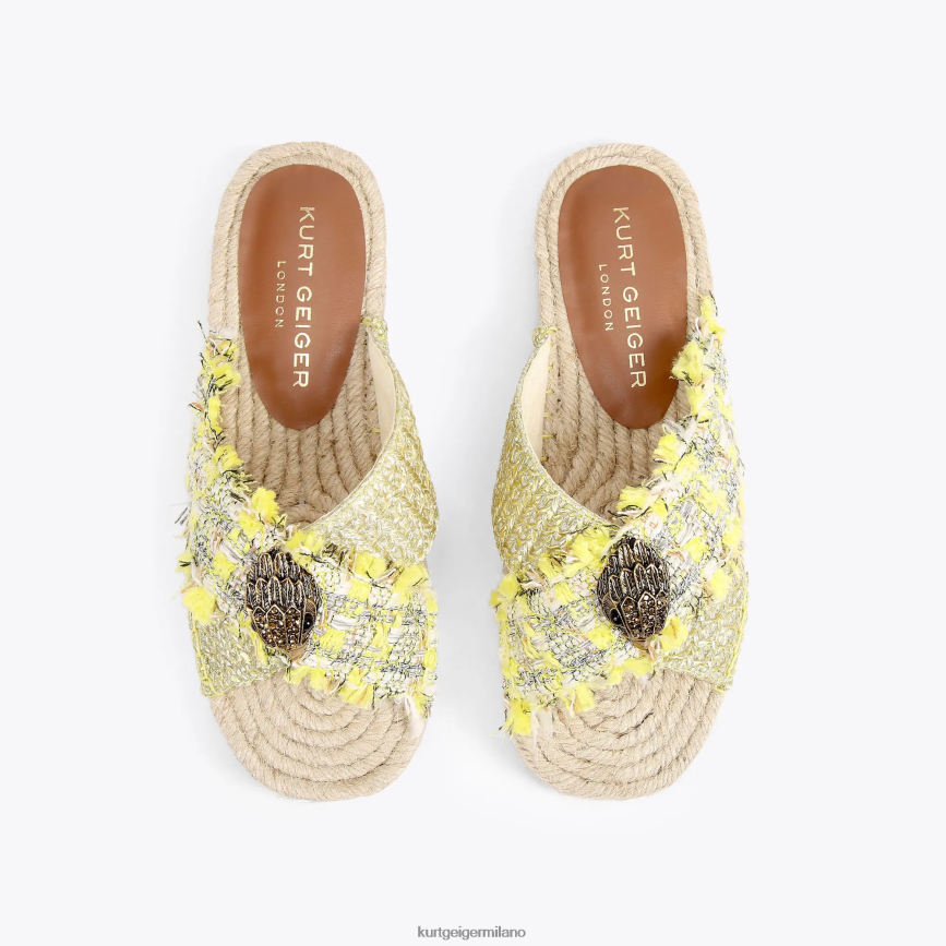 esso Kurt Geiger donne Espadrillas London Kensington giallo 8024FF445 | calzature