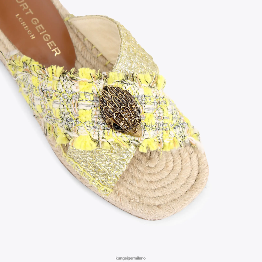 esso Kurt Geiger donne Espadrillas London Kensington giallo 8024FF445 | calzature