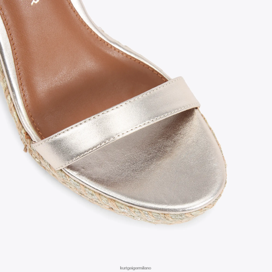esso Kurt Geiger donne Cuneo di Shoreditch di Londra oro 8024FF438 | calzature