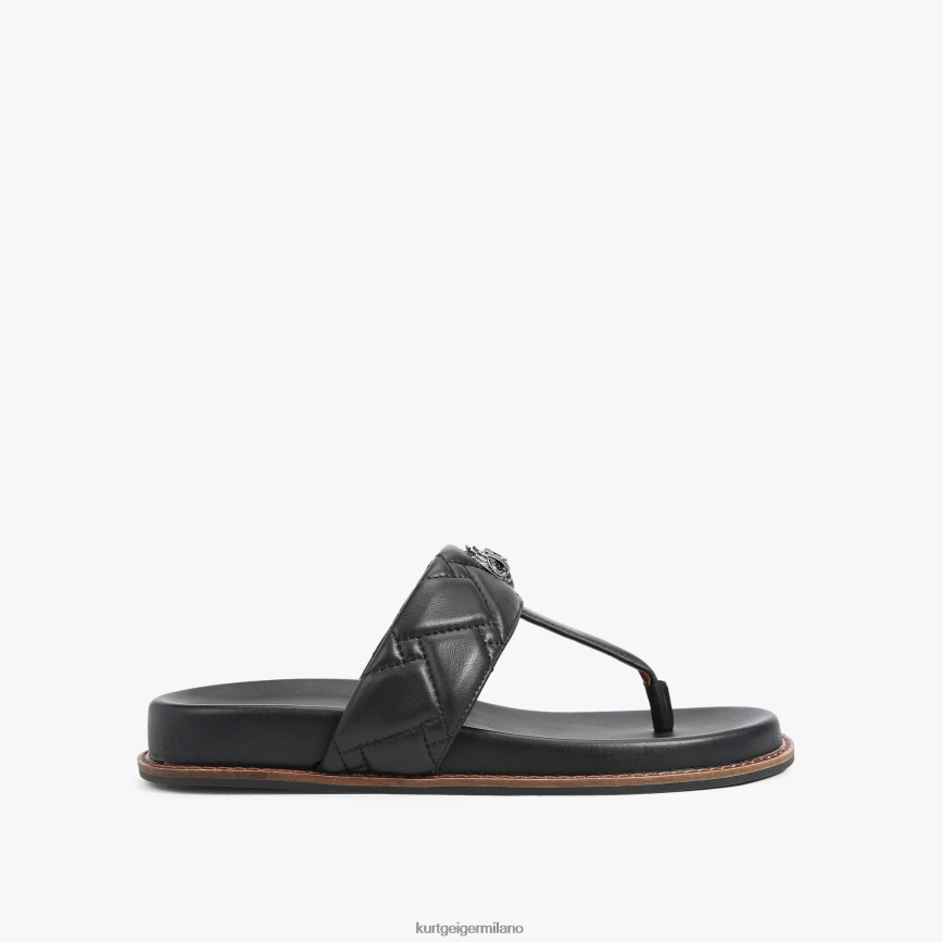 esso Kurt Geiger donne London Kensington T-bar grosso nero 8024FF431 | calzature