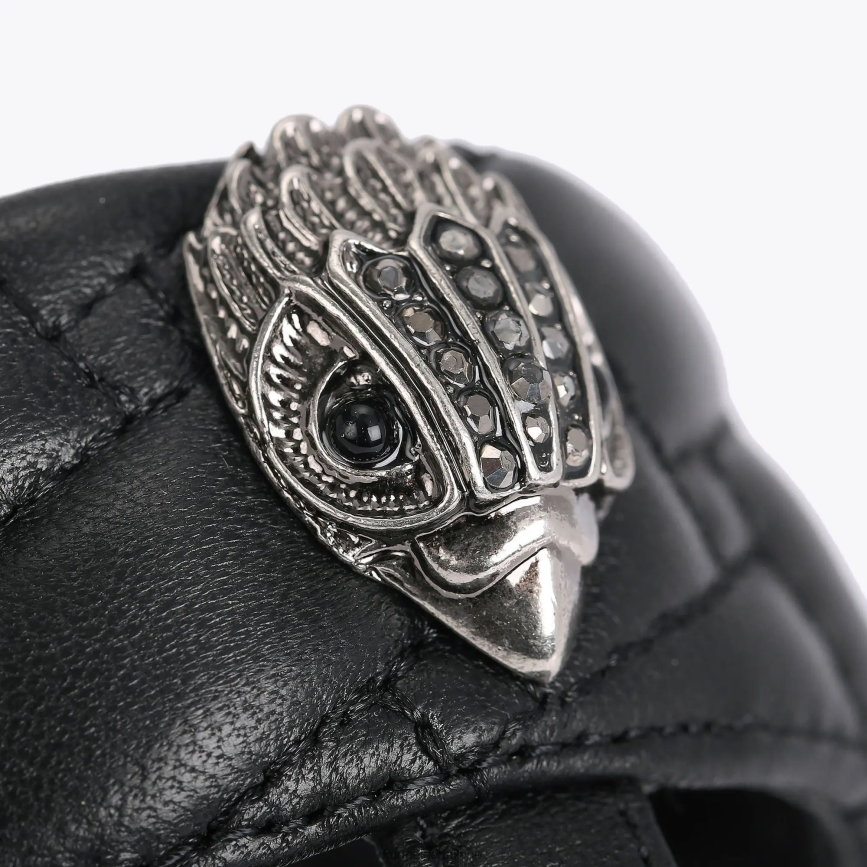 esso Kurt Geiger donne London Kensington T-bar grosso nero 8024FF431 | calzature