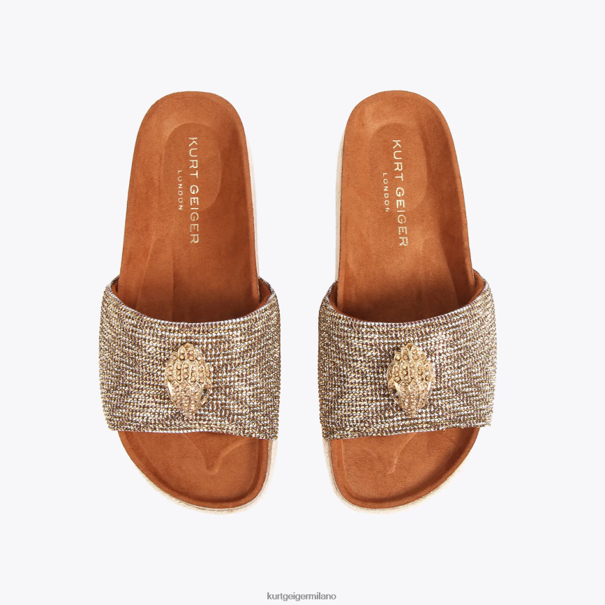 esso Kurt Geiger donne Londra Kensington flatform beige 8024FF440 | calzature