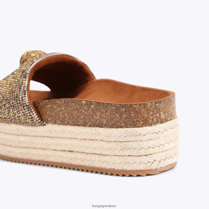 esso Kurt Geiger donne Londra Kensington flatform beige 8024FF440 | calzature