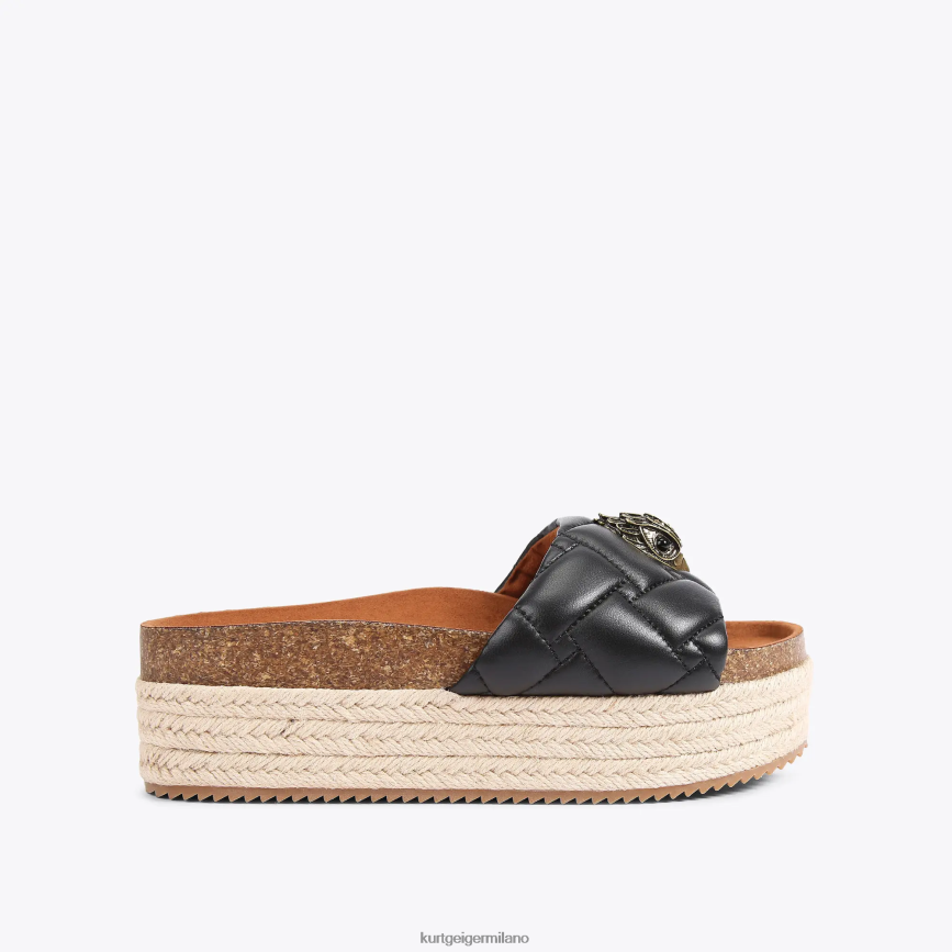 esso Kurt Geiger donne Londra Kensington flatform nero 8024FF439 | calzature