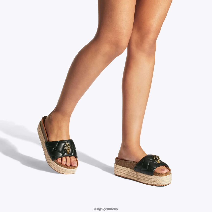 esso Kurt Geiger donne Londra Kensington flatform nero 8024FF439 | calzature
