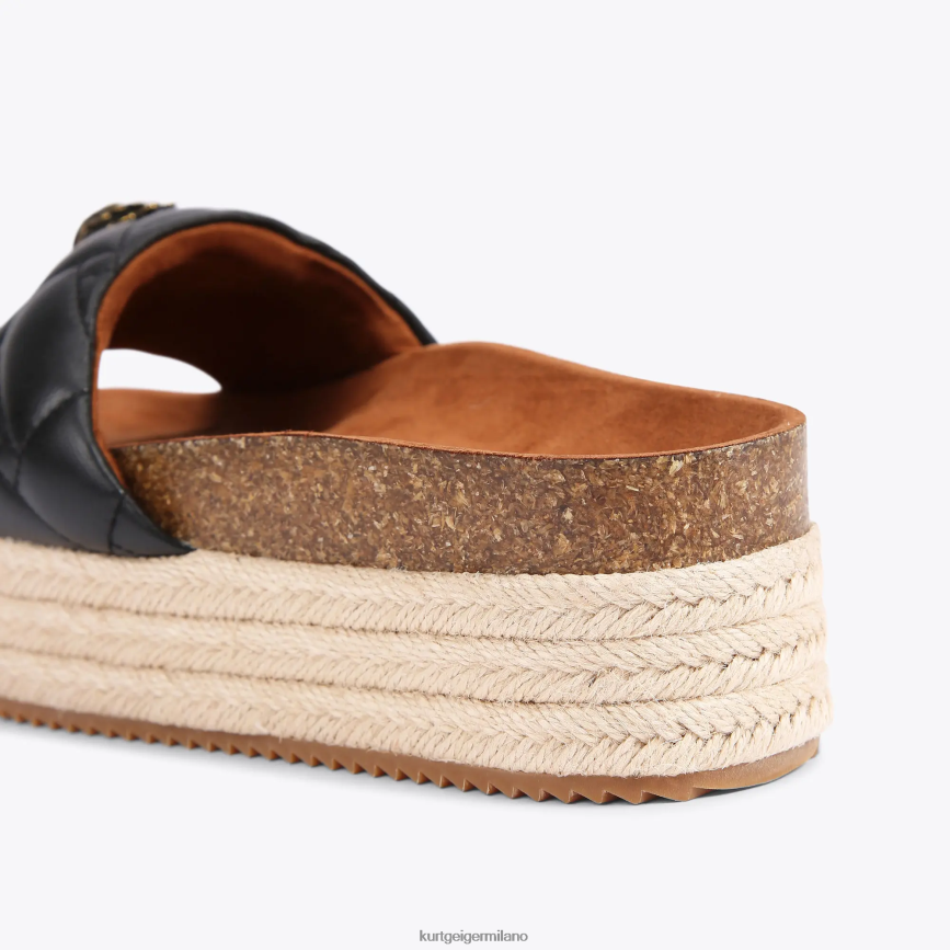 esso Kurt Geiger donne Londra Kensington flatform nero 8024FF439 | calzature