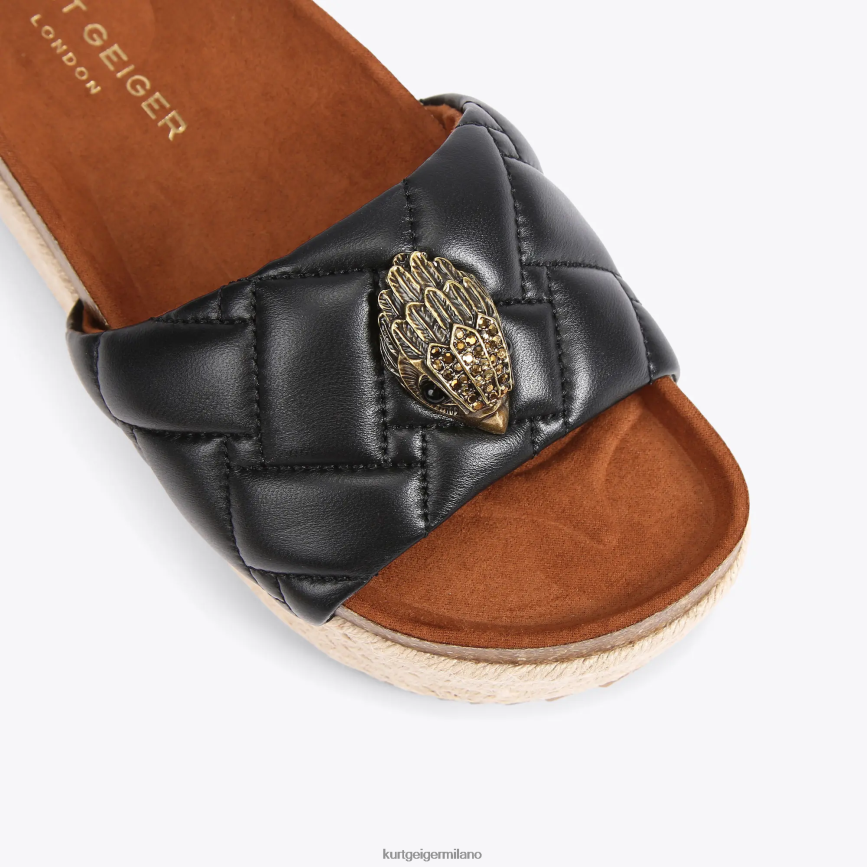 esso Kurt Geiger donne Londra Kensington flatform nero 8024FF439 | calzature
