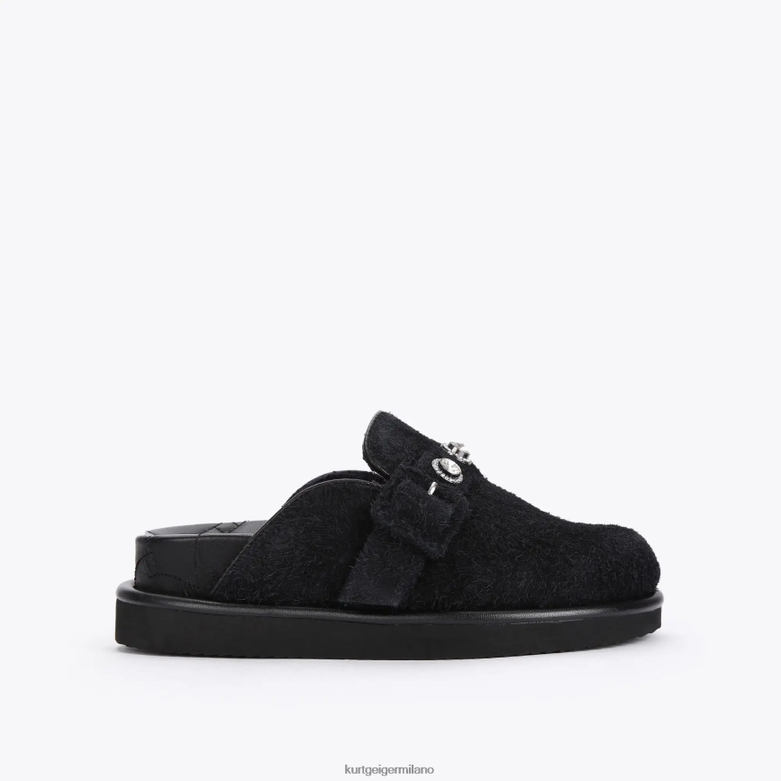 esso Kurt Geiger donne Sabot di cristallo London Orson nero 8024FF384 | calzature