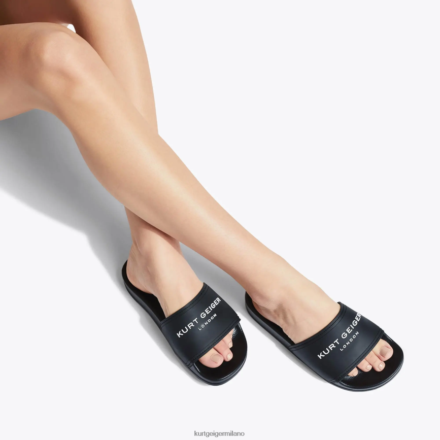 esso Kurt Geiger donne Slider per piscina kgl di Londra nero 8024FF454 | calzature