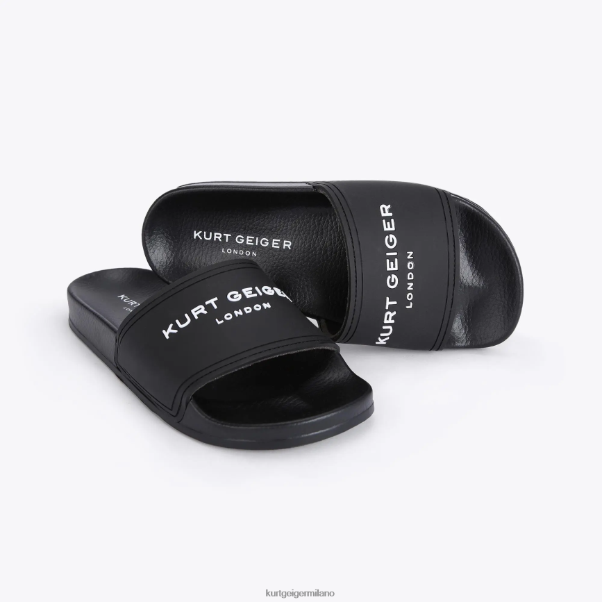 esso Kurt Geiger donne Slider per piscina kgl di Londra nero 8024FF454 | calzature
