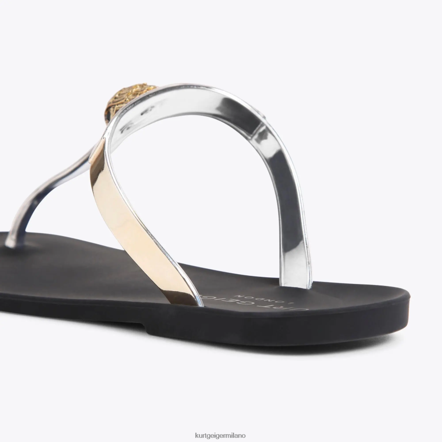 esso Kurt Geiger donne T-bar di Londra Maddison oro 8024FF429 | calzature