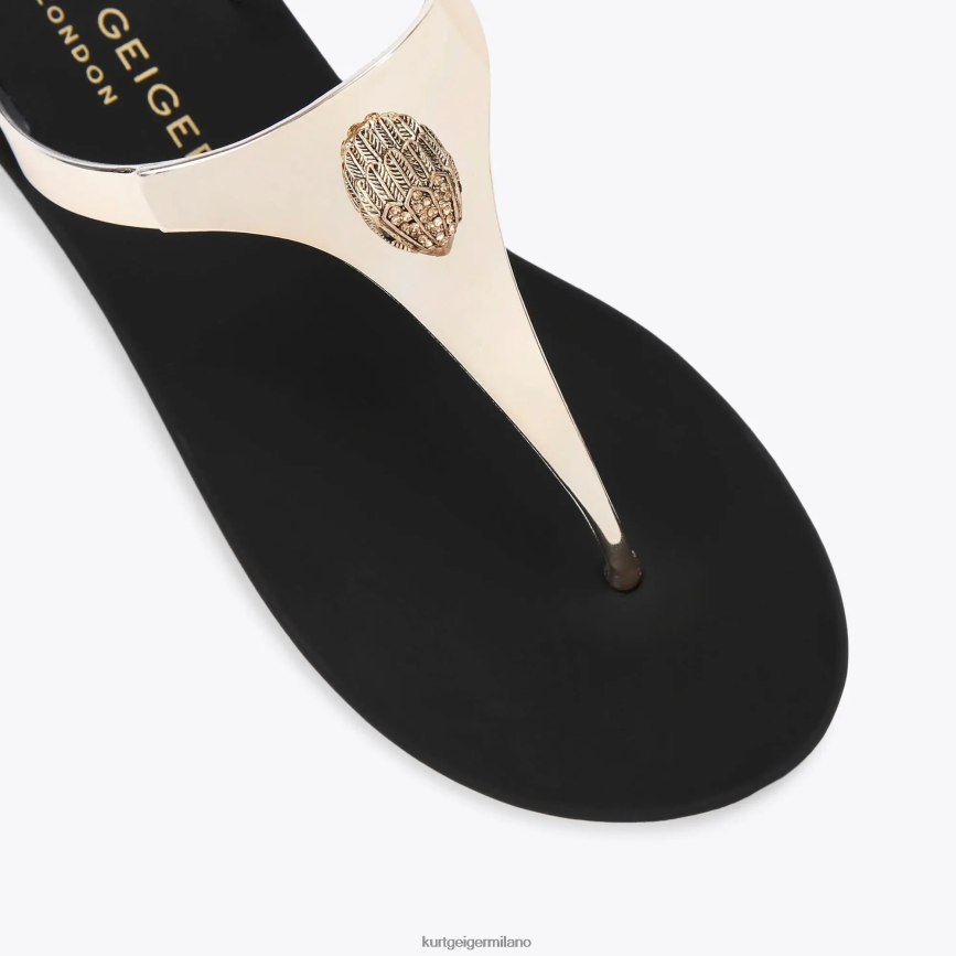 esso Kurt Geiger donne T-bar di Londra Maddison oro 8024FF429 | calzature