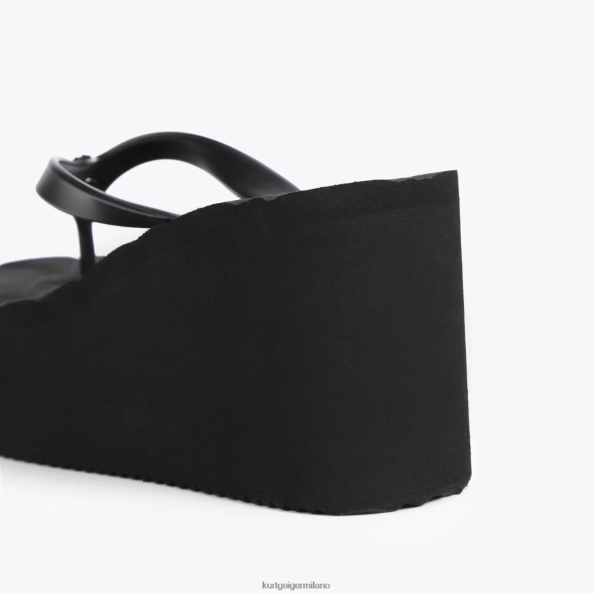 esso Kurt Geiger donne Zeppa infradito London Kensington nero 8024FF434 | calzature