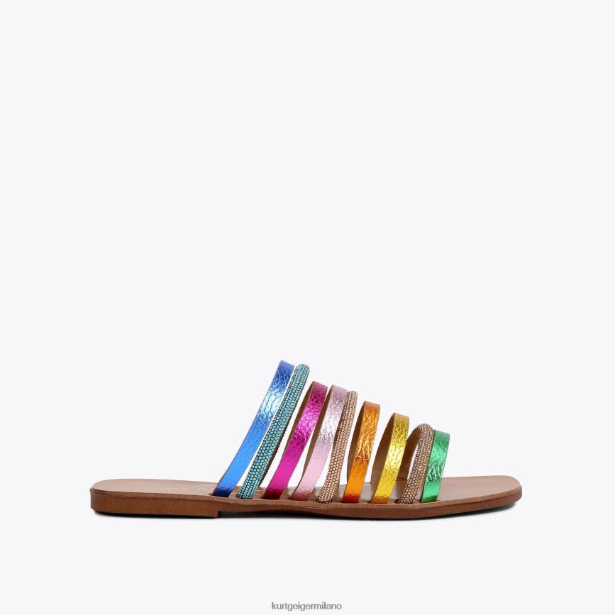 esso Kurt Geiger donne londra margherita arcobaleno combinazione di metalli 8024FF222 | calzature