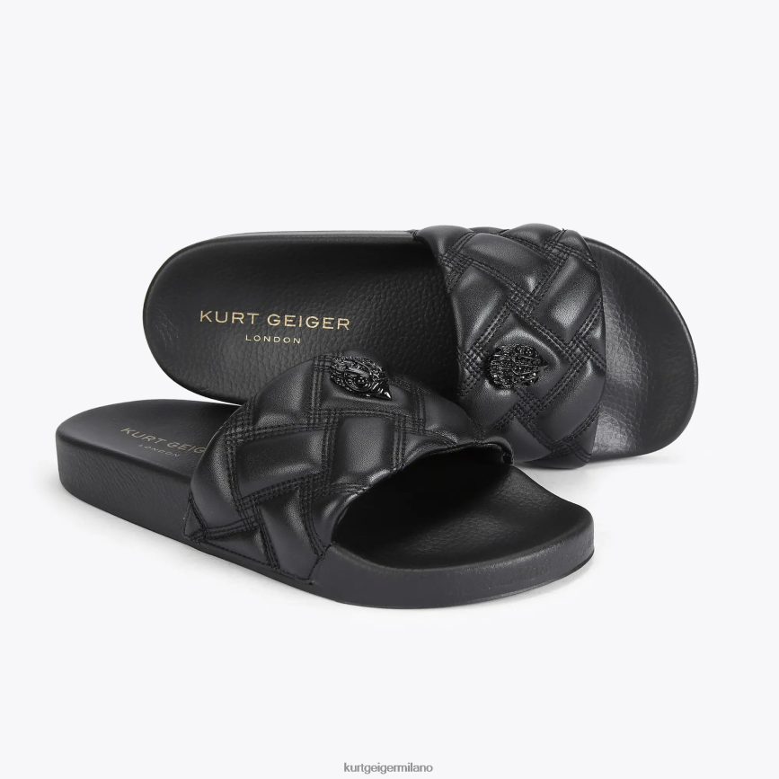 esso Kurt Geiger donne londra meena eagle inzuppato nero 8024FF274 | calzature