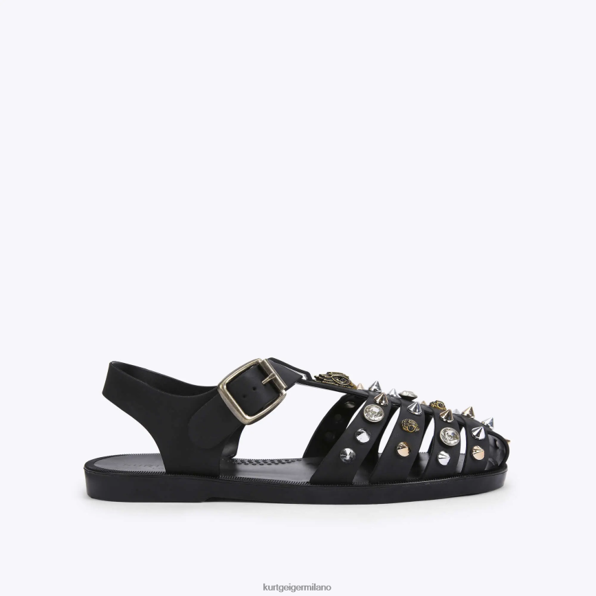 esso Kurt Geiger donne sandalo da pescatore London Madelyn nero 8024FF449 | calzature