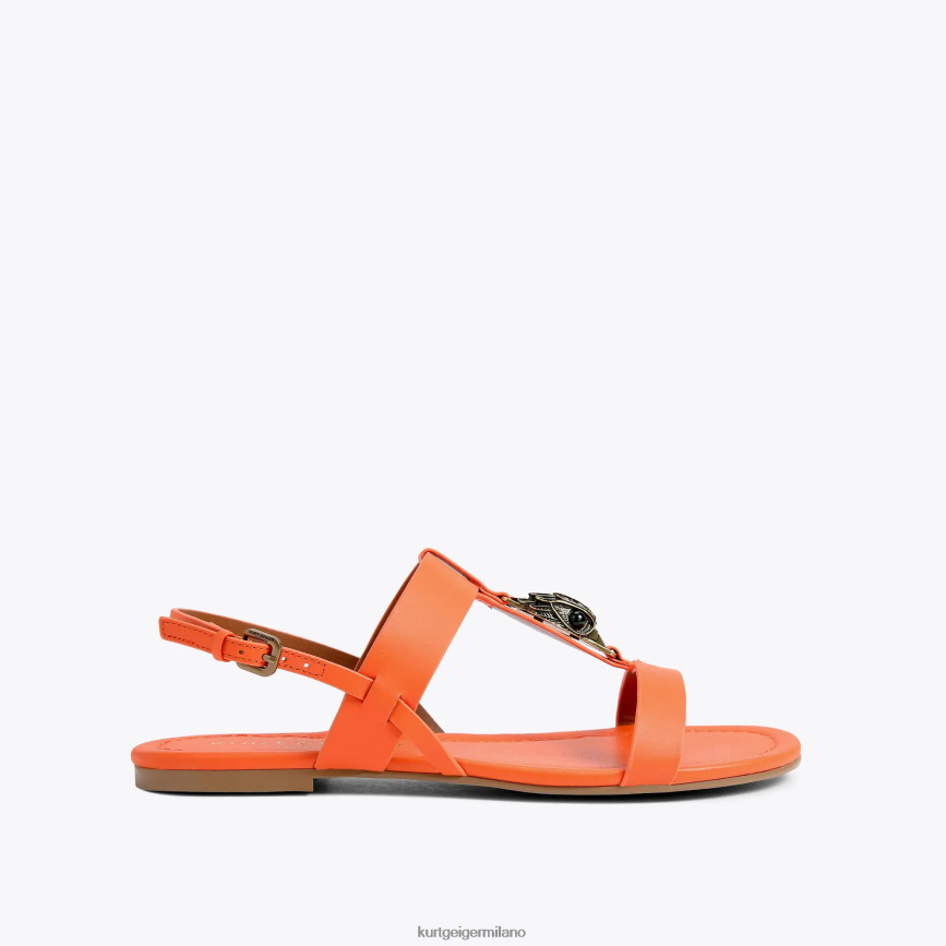 esso Kurt Geiger donne sandalo piatto London Hampton arancia 8024FF285 | calzature