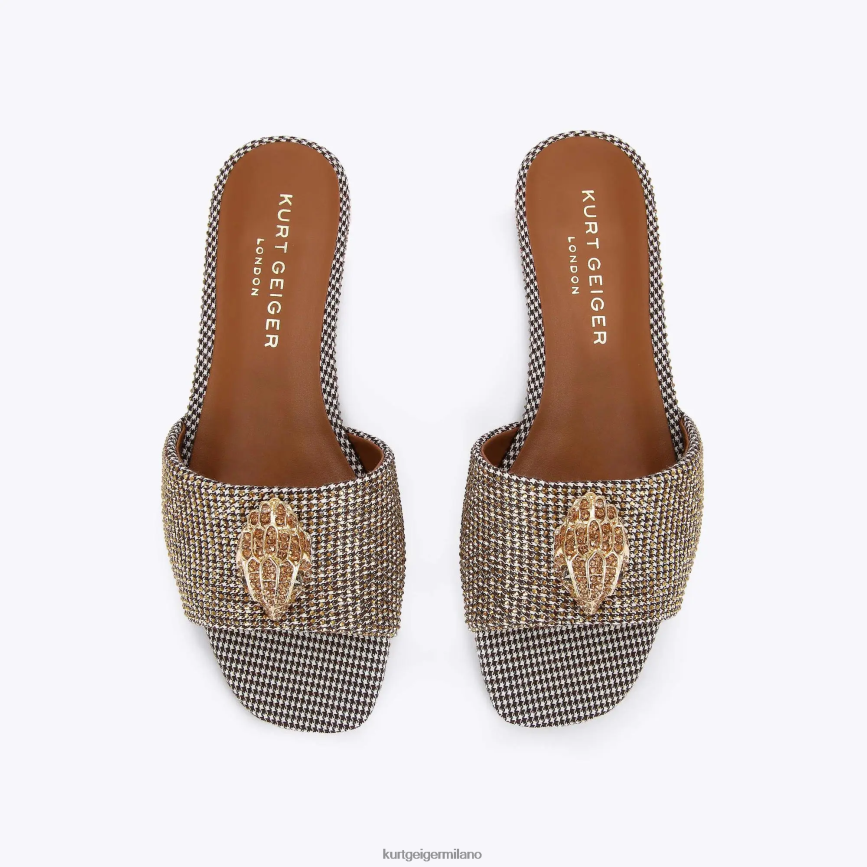 esso Kurt Geiger donne sandalo piatto London Kensington beige 8024FF351 | calzature