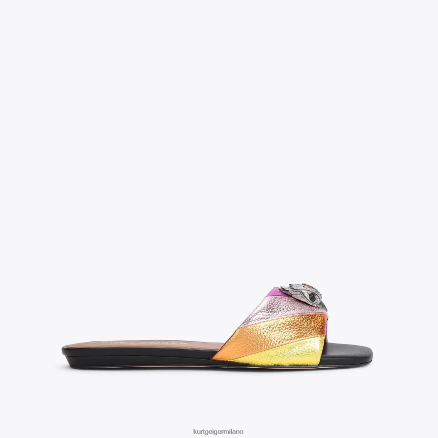 esso Kurt Geiger donne sandalo piatto London Kensington multi/altro 8024FF163 | calzature