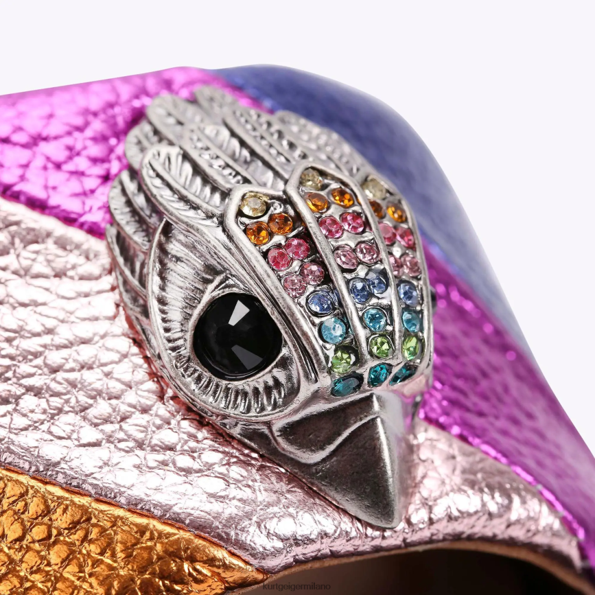 esso Kurt Geiger donne sandalo piatto London Kensington multi/altro 8024FF163 | calzature