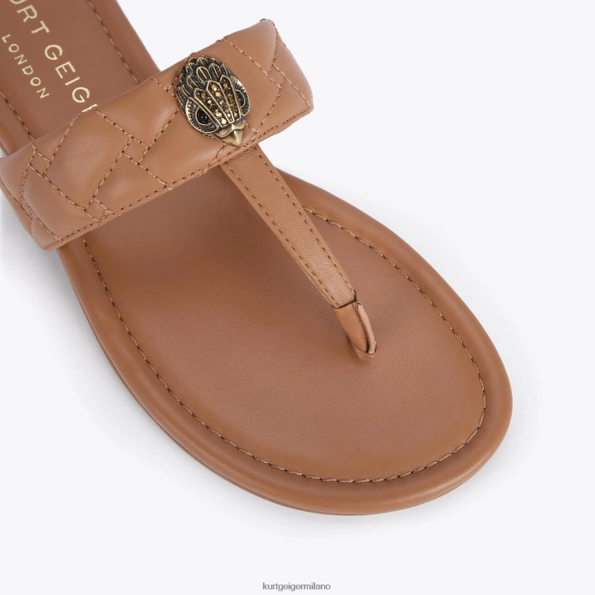 esso Kurt Geiger donne sandalo t-bar London Kensington cammello 8024FF452 | calzature