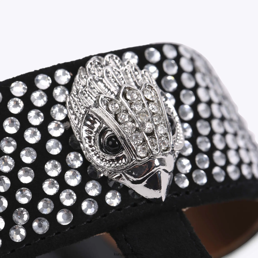 esso Kurt Geiger donne sandalo t-bar London Kensington nero 8024FF447 | calzature