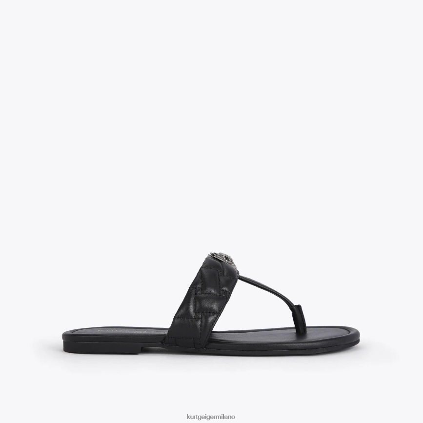 esso Kurt Geiger donne sandalo t-bar London Kensington nero 8024FF451 | calzature