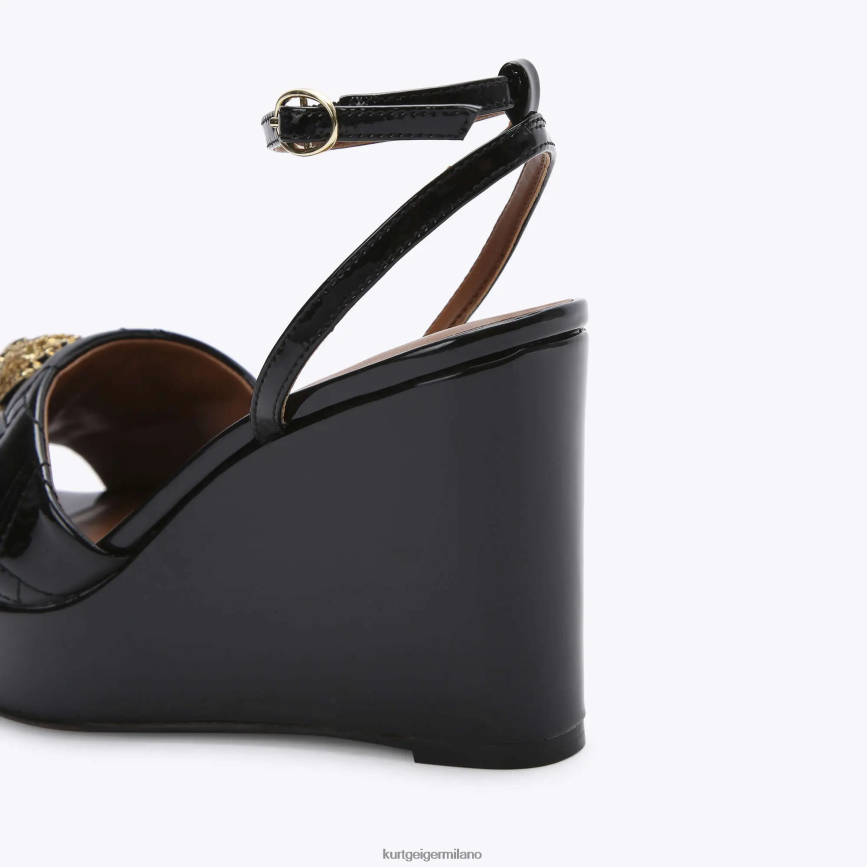 esso Kurt Geiger donne zeppa londra kensington nero 8024FF346 | calzature