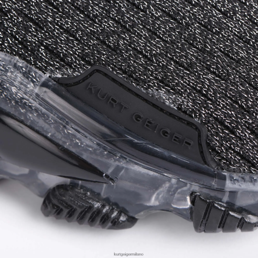 esso Kurt Geiger donne Calzino in maglia London Lettie altro nero 8024FF393 | calzature