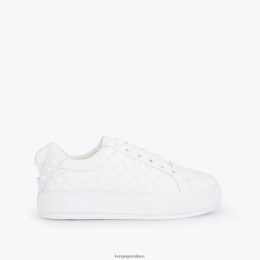 esso Kurt Geiger donne London Laney Eagle inzuppato bianco 8024FF268 | calzature