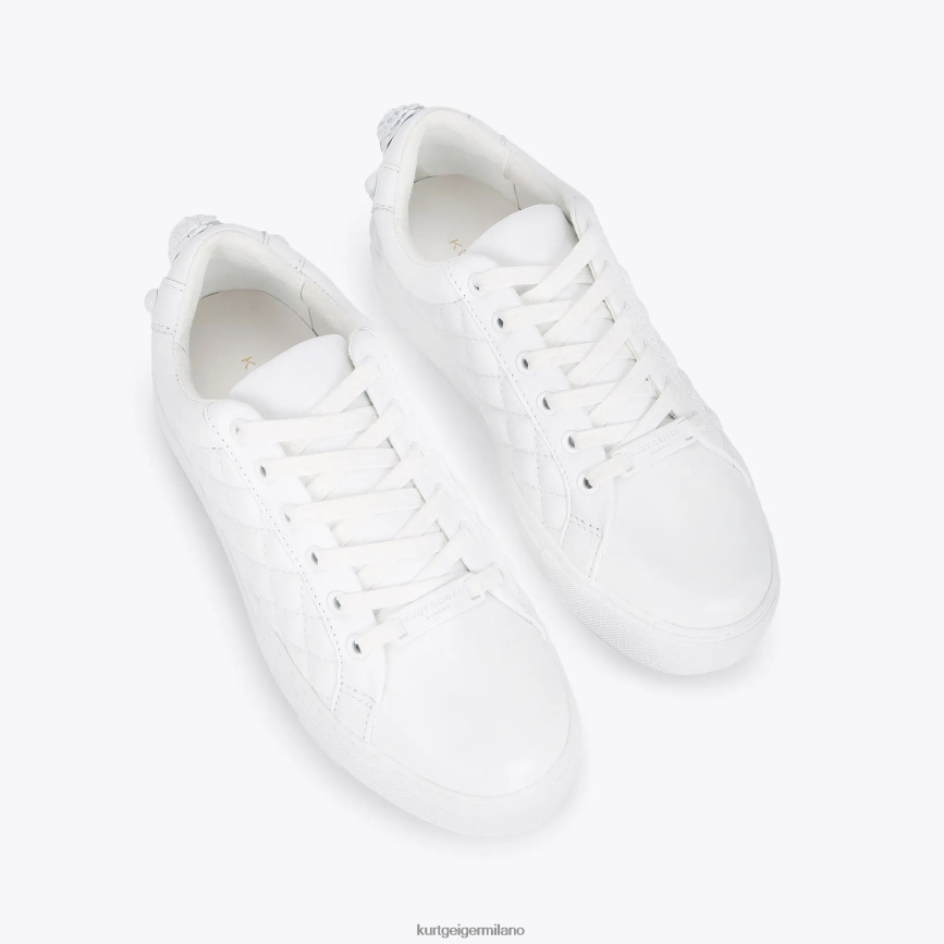 esso Kurt Geiger donne London Laney Eagle inzuppato bianco 8024FF268 | calzature