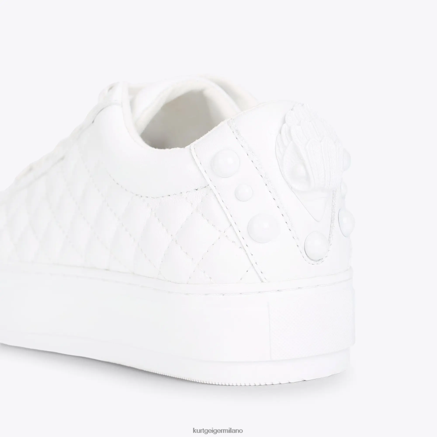 esso Kurt Geiger donne London Laney Eagle inzuppato bianco 8024FF268 | calzature