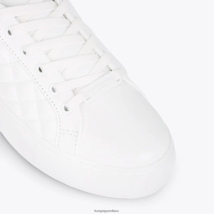 esso Kurt Geiger donne London Laney Eagle inzuppato bianco 8024FF268 | calzature