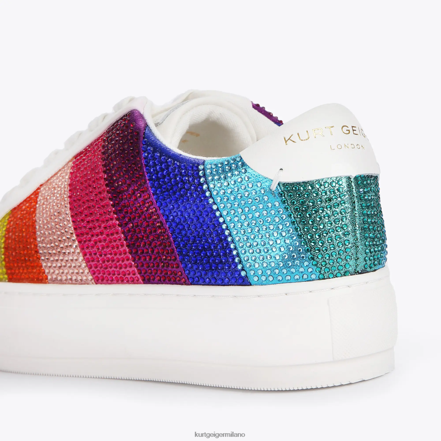 esso Kurt Geiger donne cristallo a strisce di London Laney multi/altro 8024FF147 | calzature